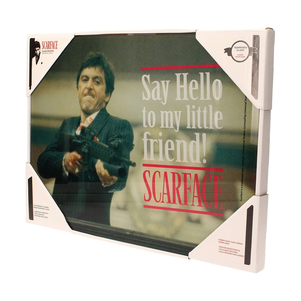Productafbeelding Scarface Glaspaneel Say Hello 40 x 30 cm