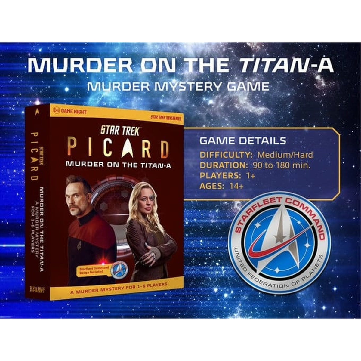Image produit Star Trek: Picard Murder Mystery Game Murder on the Titan-A *Version anglaise*