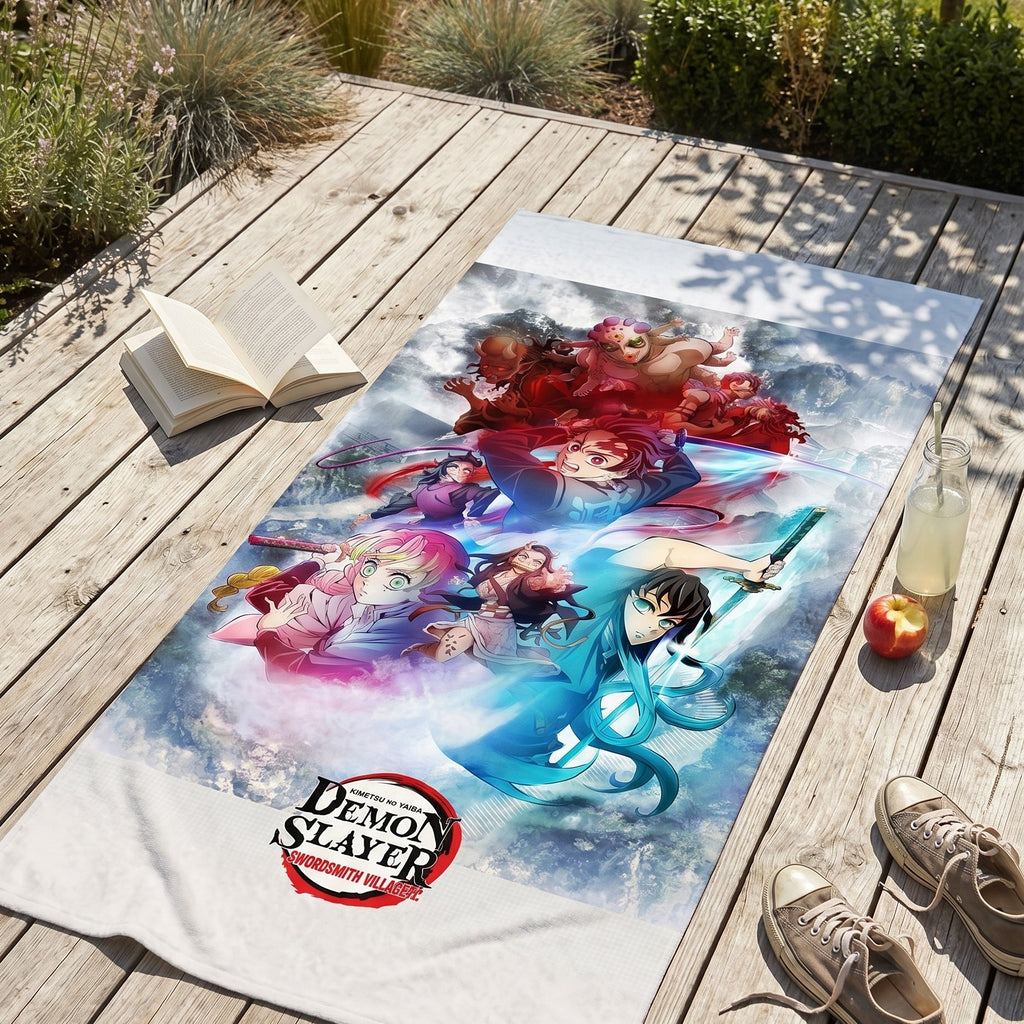 Produktbild Demon Slayer: Kimetsu no Yaiba Handtuch Swordsmith Village Arc 150 x 75 cm