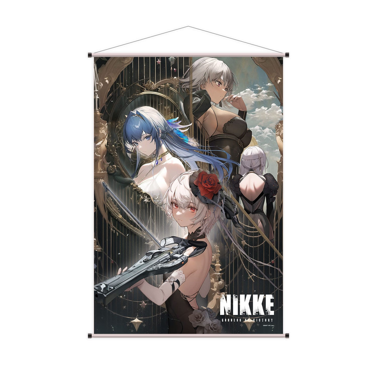 Produktbild Goddess of Victory: Nikke Wandrolle Sugar, Helm, Julia & Modernia 60 x 90 cm