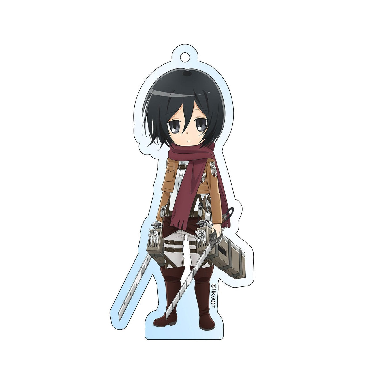 Image produit Attack on Titan Porte-clés en acrylique Mikasa Holographic 8 cm
