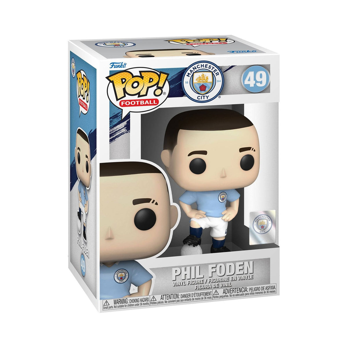 Image produit Manchester City F.C. POP! Football figurine en vinyle Phil Foden 9 cm