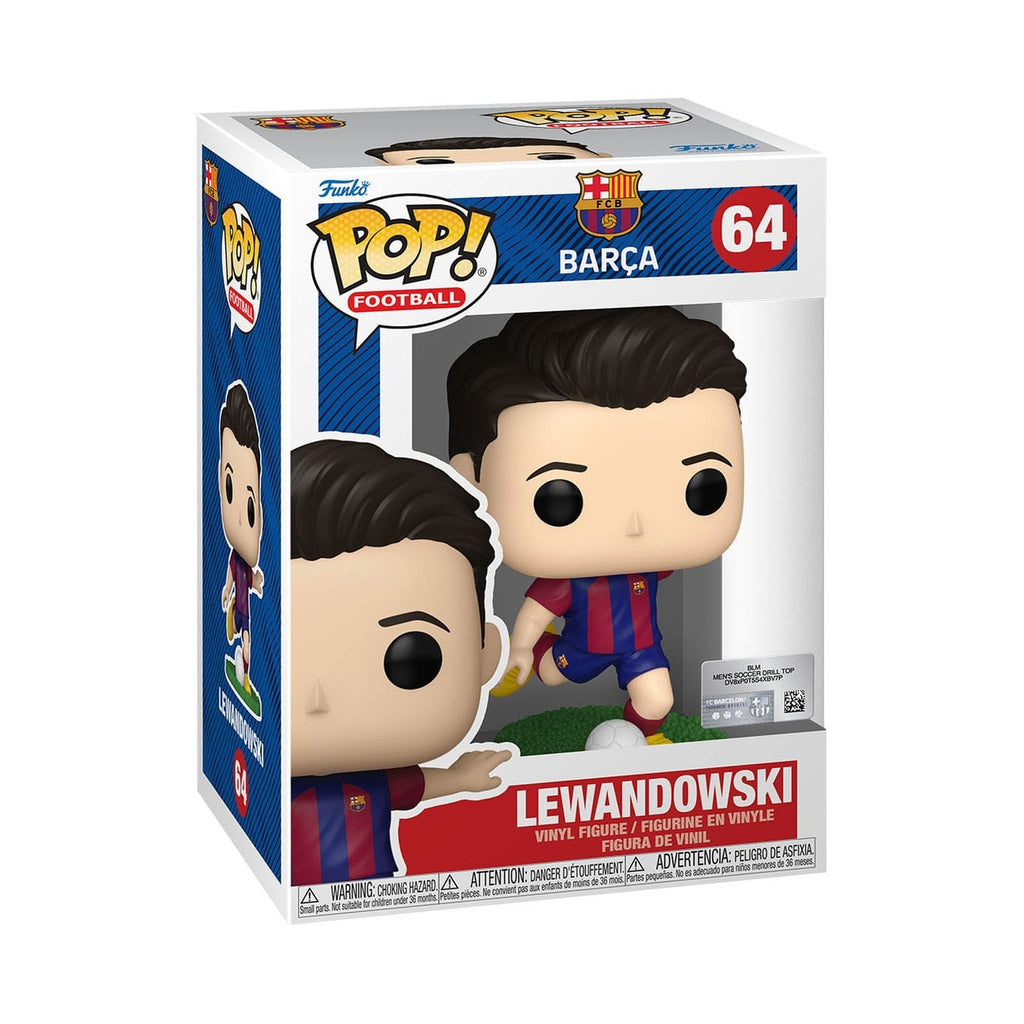 Image produit EFL POP! Figurine en vinyle Football Barcelone - Lewandowski 9 cm