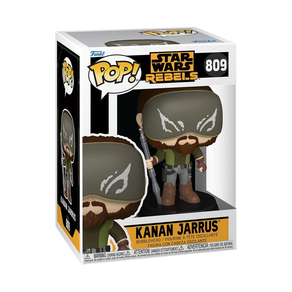 Image produit Star Wars POP! figurine bobble-head en vinyle Kanan Jarrus 9 cm