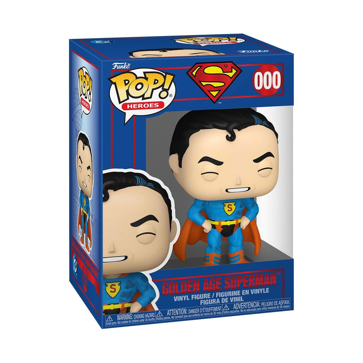 Produktbild DC Comics POP! Heroes Vinyl Figur Golden Age Superman 9 cm