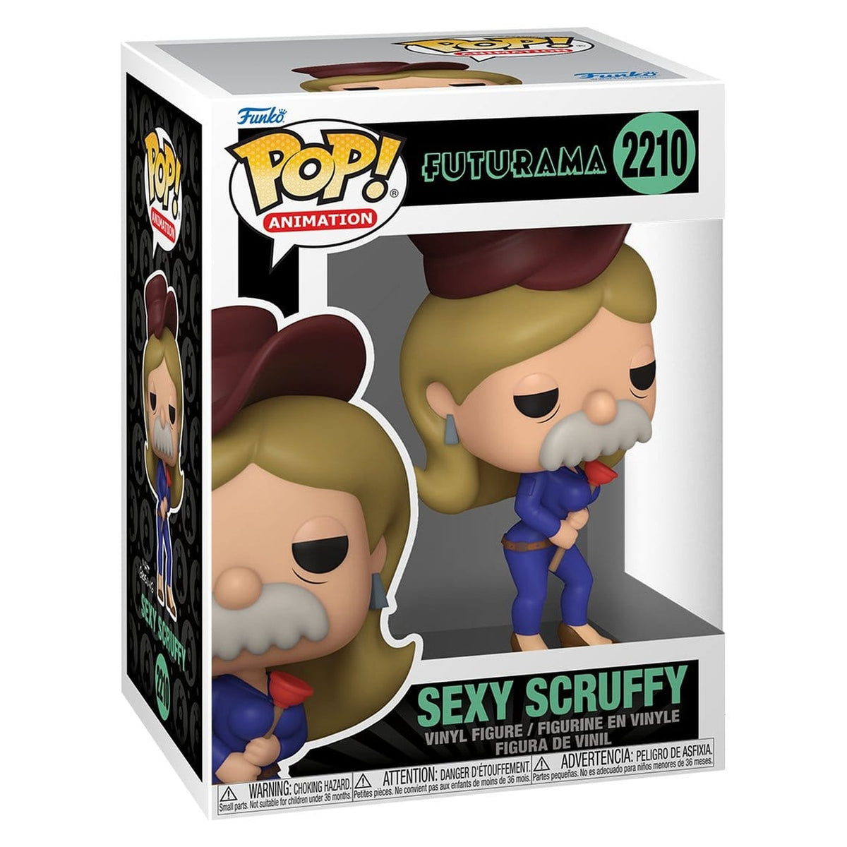 Image produit Futurama Pop! Animation Figurine vinyle Sexy Scruffy 9 cm