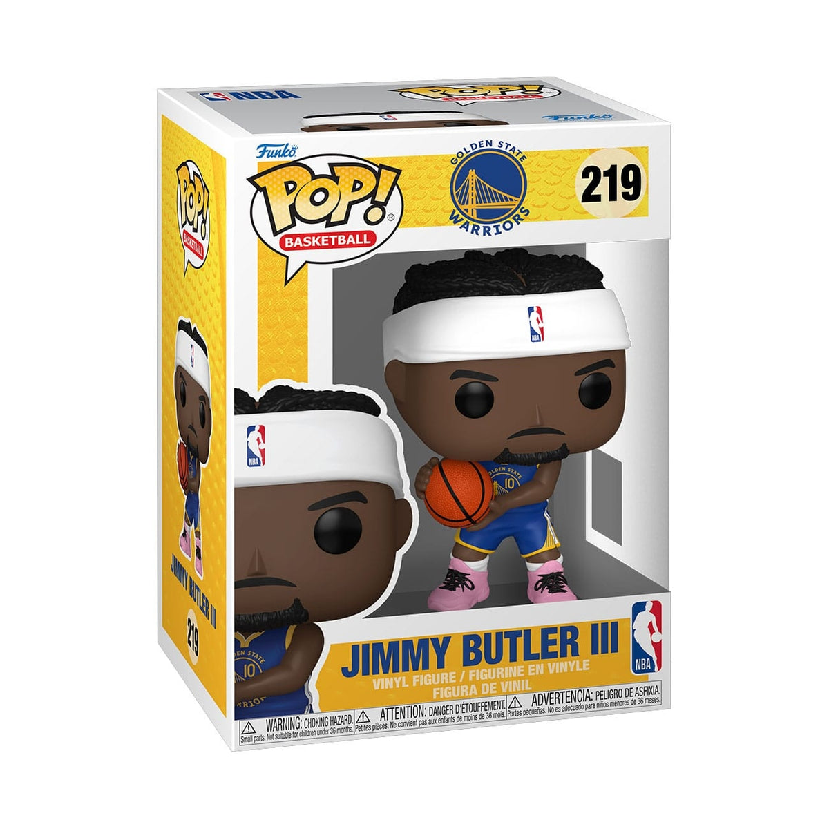 Productafbeelding NBA POP! Basketball Vinyl Figuur Golden State Warriors: Jimmy Butler III (2025 Icon Edition Uniform) 9 cm