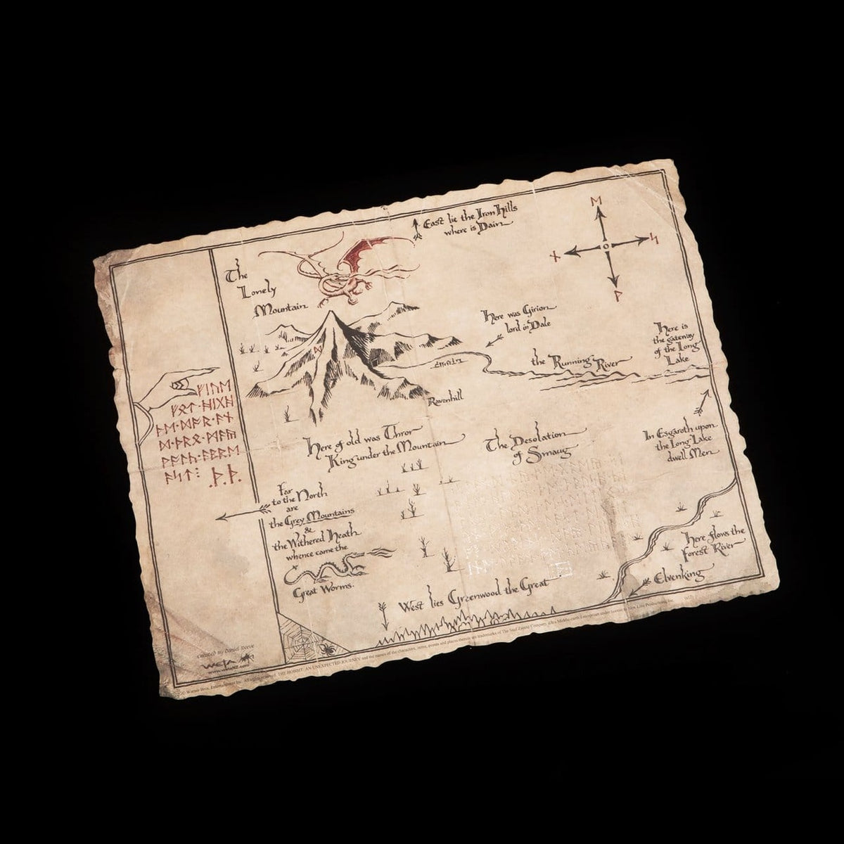 Produktbild Der Hobbit Kunstdruck Thorin's Map 40 x 30 cm