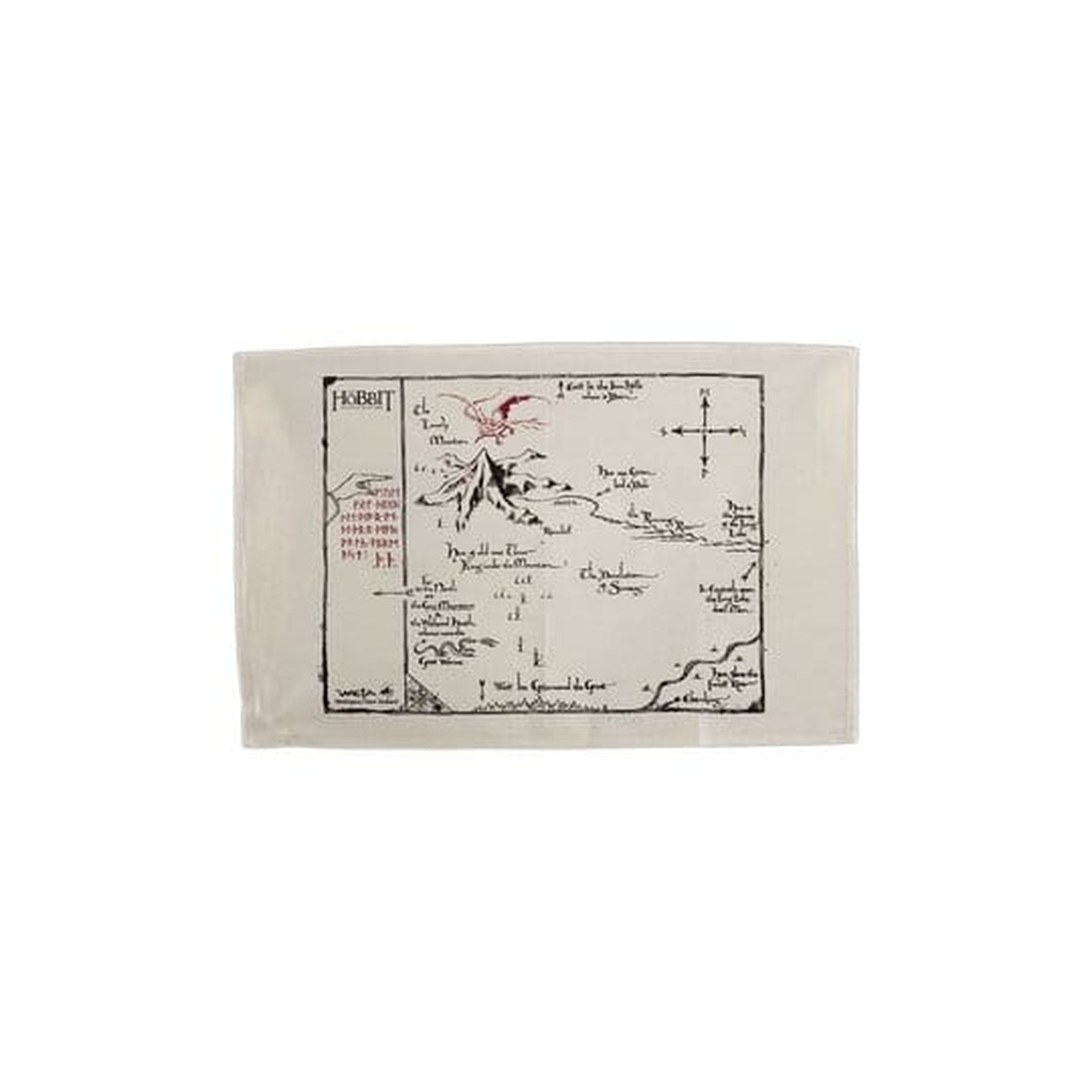 Productafbeelding The Hobbit Theedoek Thorin's Map 72 cm