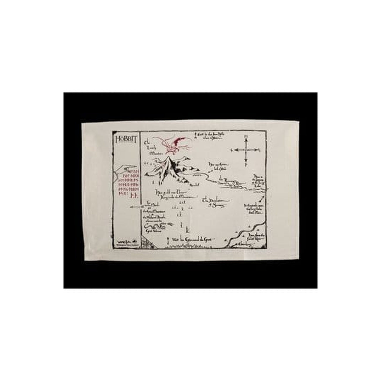 Productafbeelding The Hobbit Theedoek Thorin's Map 72 cm
