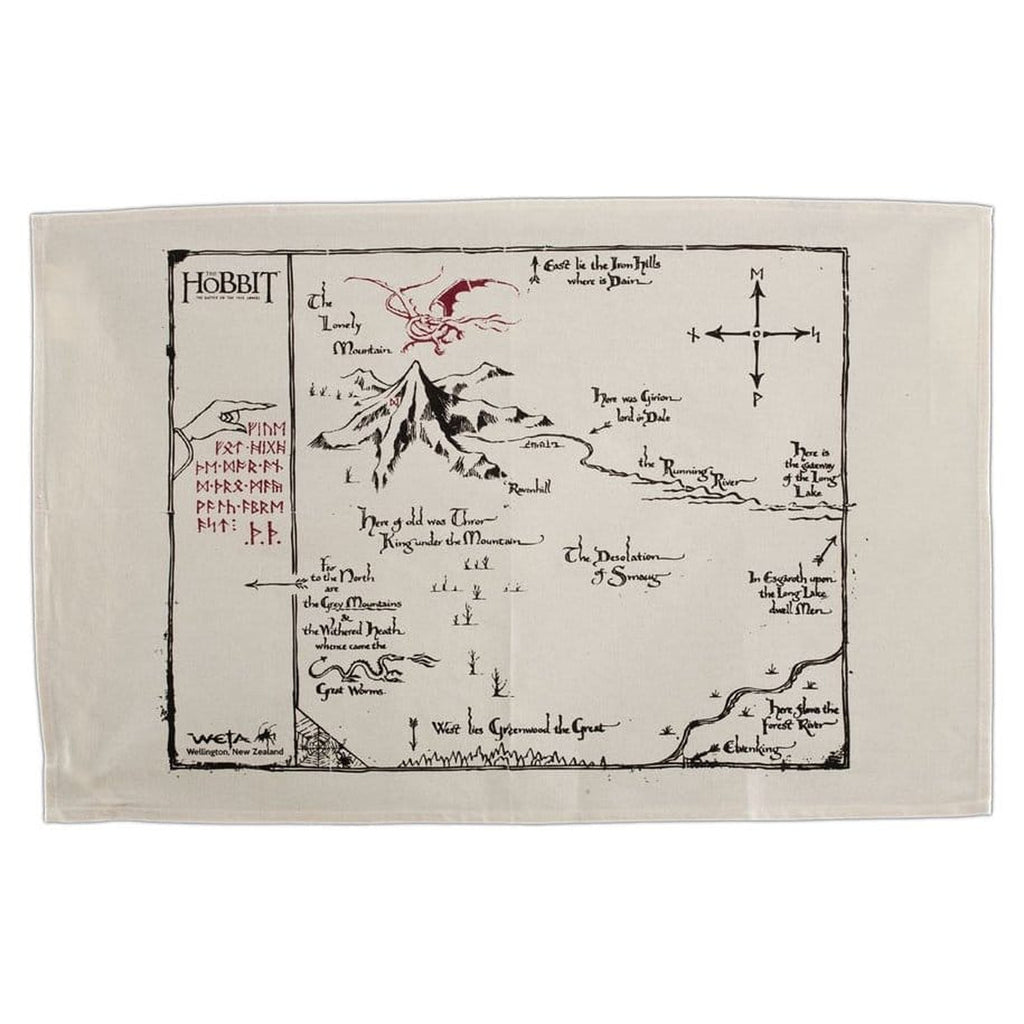 Productafbeelding The Hobbit Theedoek Thorin's Map 72 cm