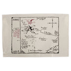 Productafbeelding The Hobbit Theedoek Thorin's Map 72 cm
