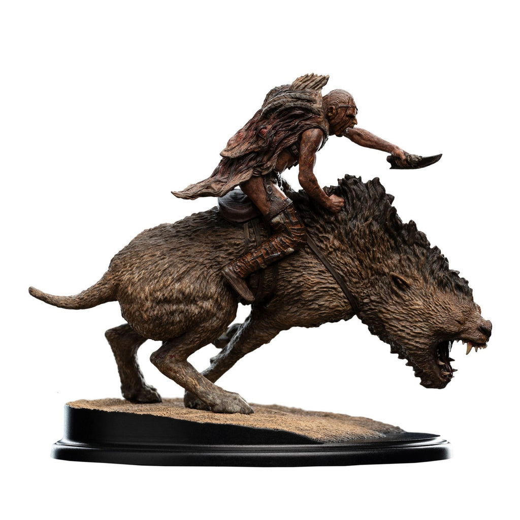 Productafbeelding In de Ban van de Ring mini statue Sharkû op Warg 18 cm