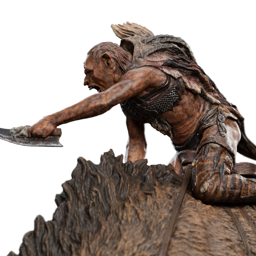 Productafbeelding In de Ban van de Ring mini statue Sharkû op Warg 18 cm