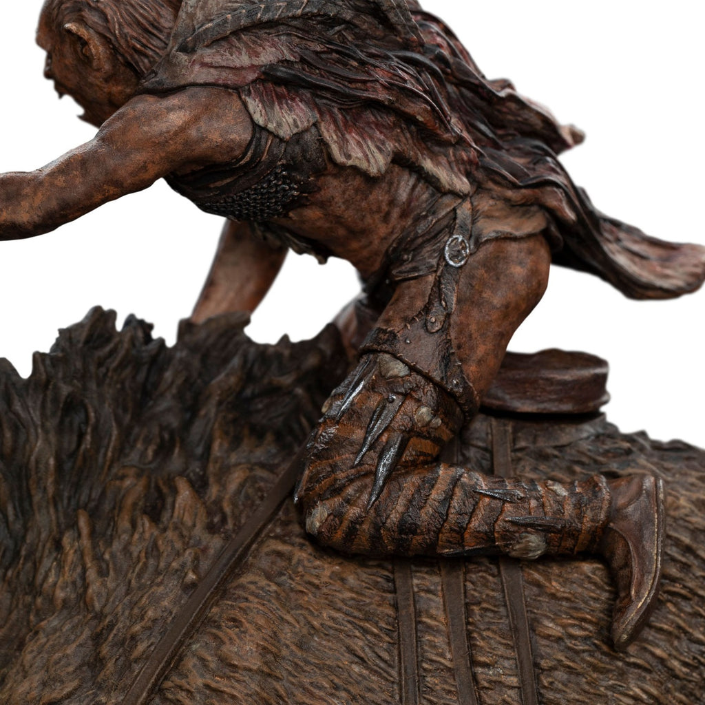 Productafbeelding In de Ban van de Ring mini statue Sharkû op Warg 18 cm