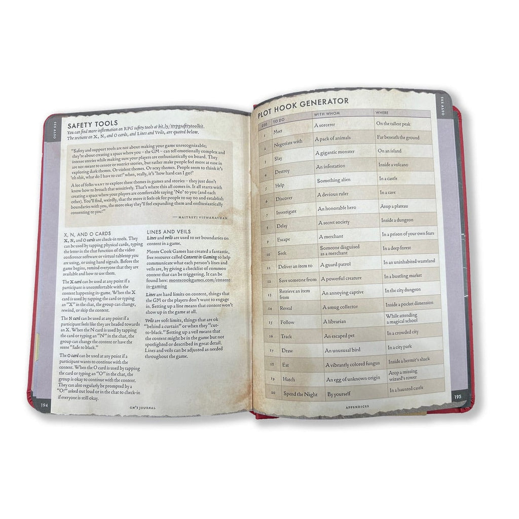 Productafbeelding Notitieboek A5 Gamemaster's Journal Orange Portal