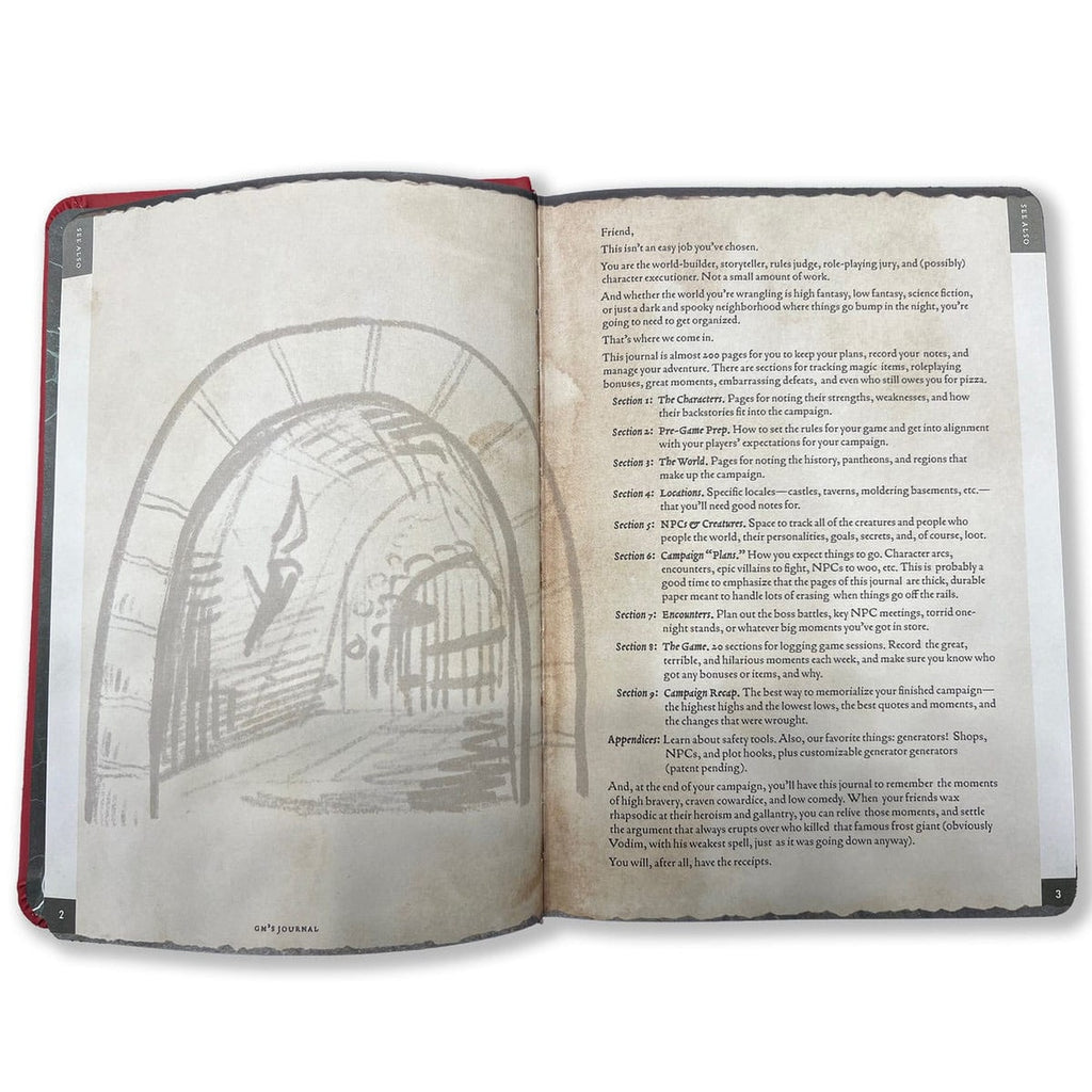 Productafbeelding Notitieboek A5 Gamemaster's Journal Orange Portal