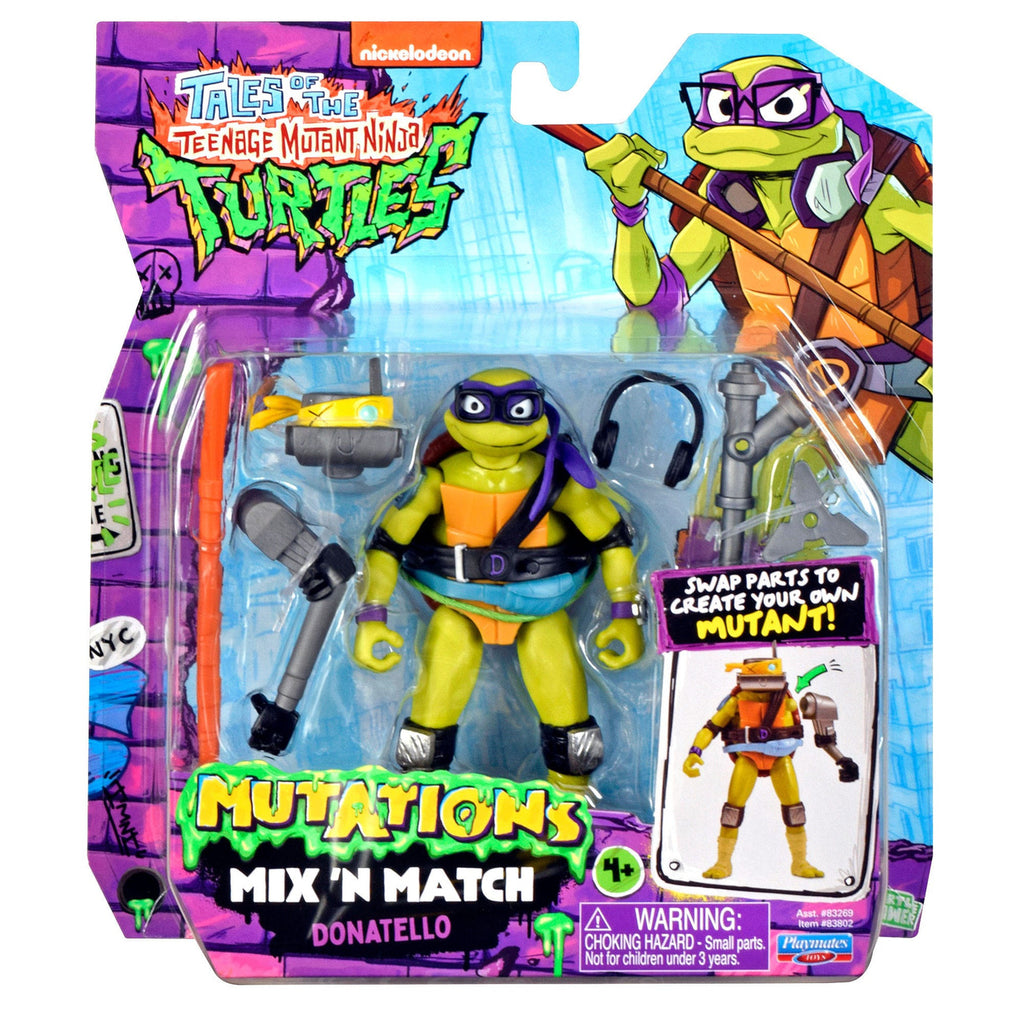 Image produit Les Aventures des Tortues Ninja Mix 'n Match figurine articulée Donatello 12 cm