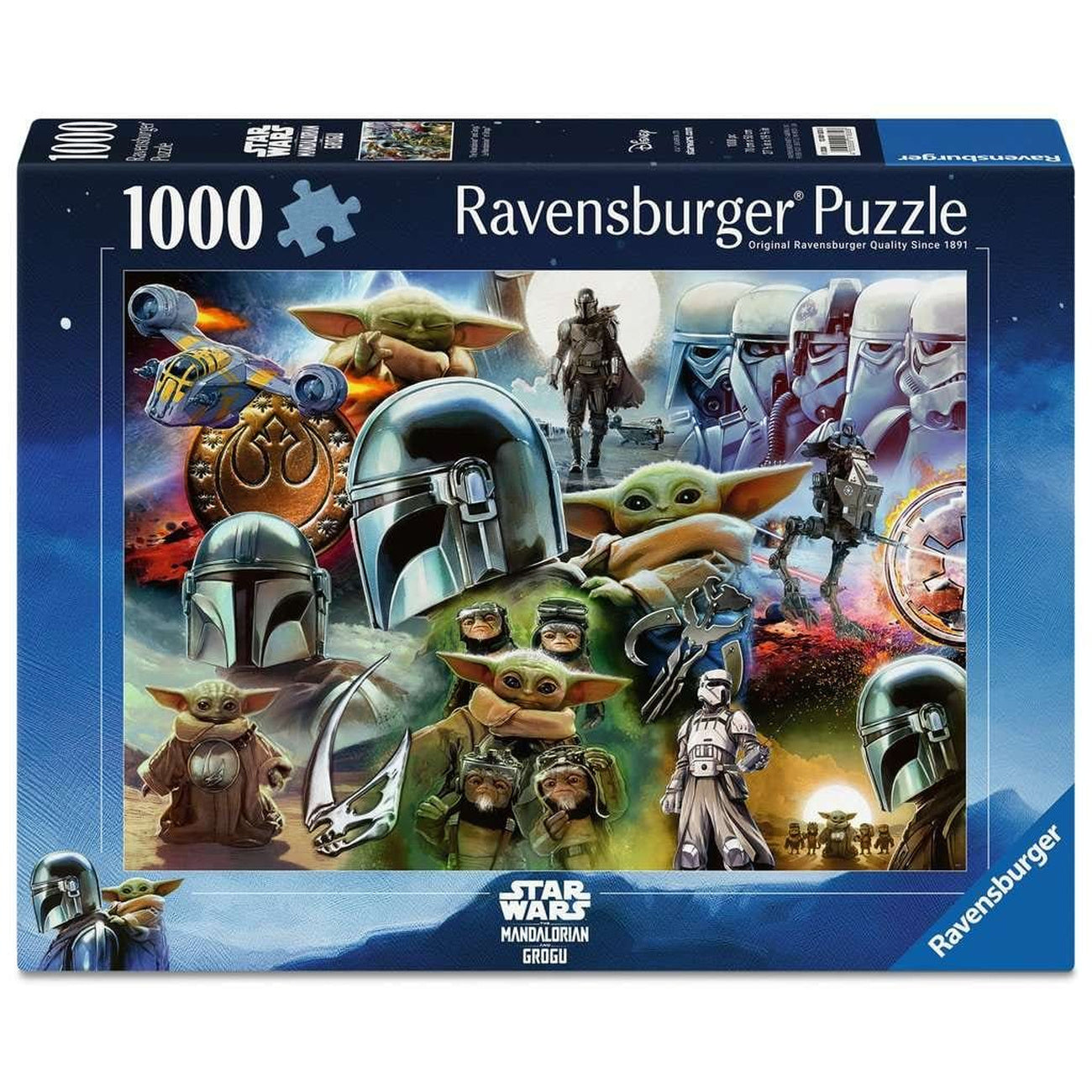 Productafbeelding The Mandalorian and Grogu puzzel (1000 stukjes)
