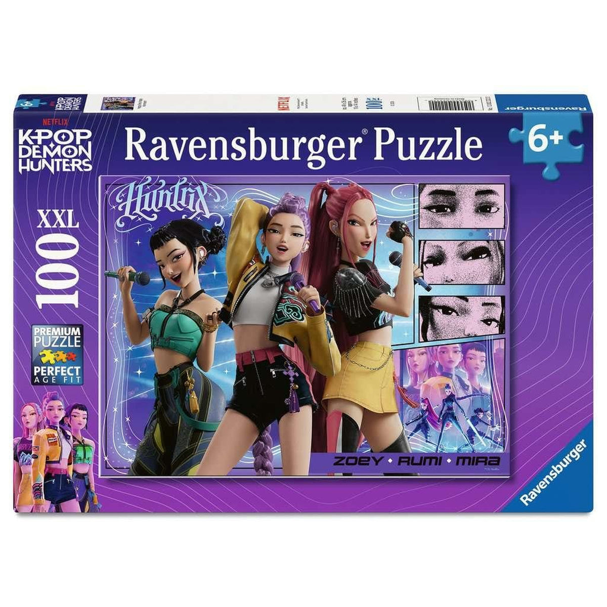Produktbild KPop Demon Hunters Kinderpuzzle Happy fans, happy Honmoon! (100 Teile XXL)