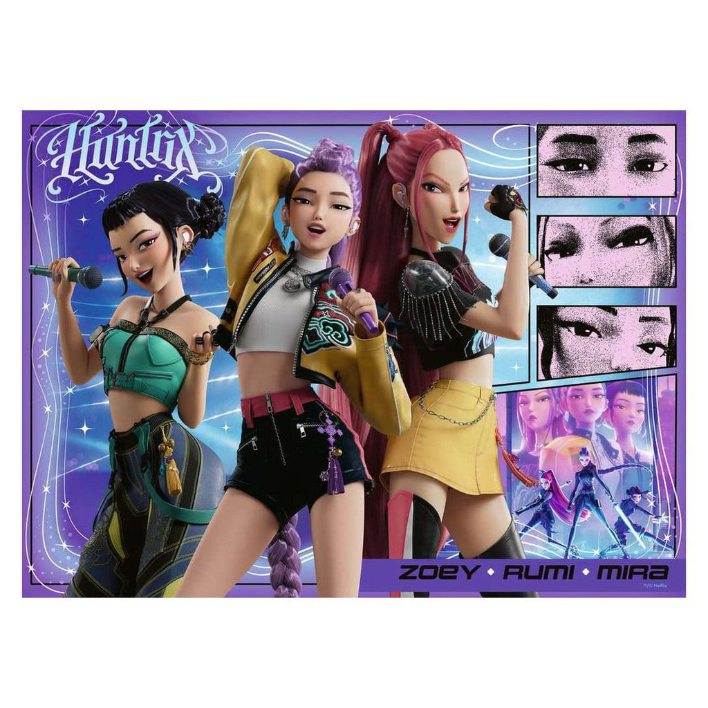 Produktbild KPop Demon Hunters Kinderpuzzle Happy fans, happy Honmoon! (100 Teile XXL)