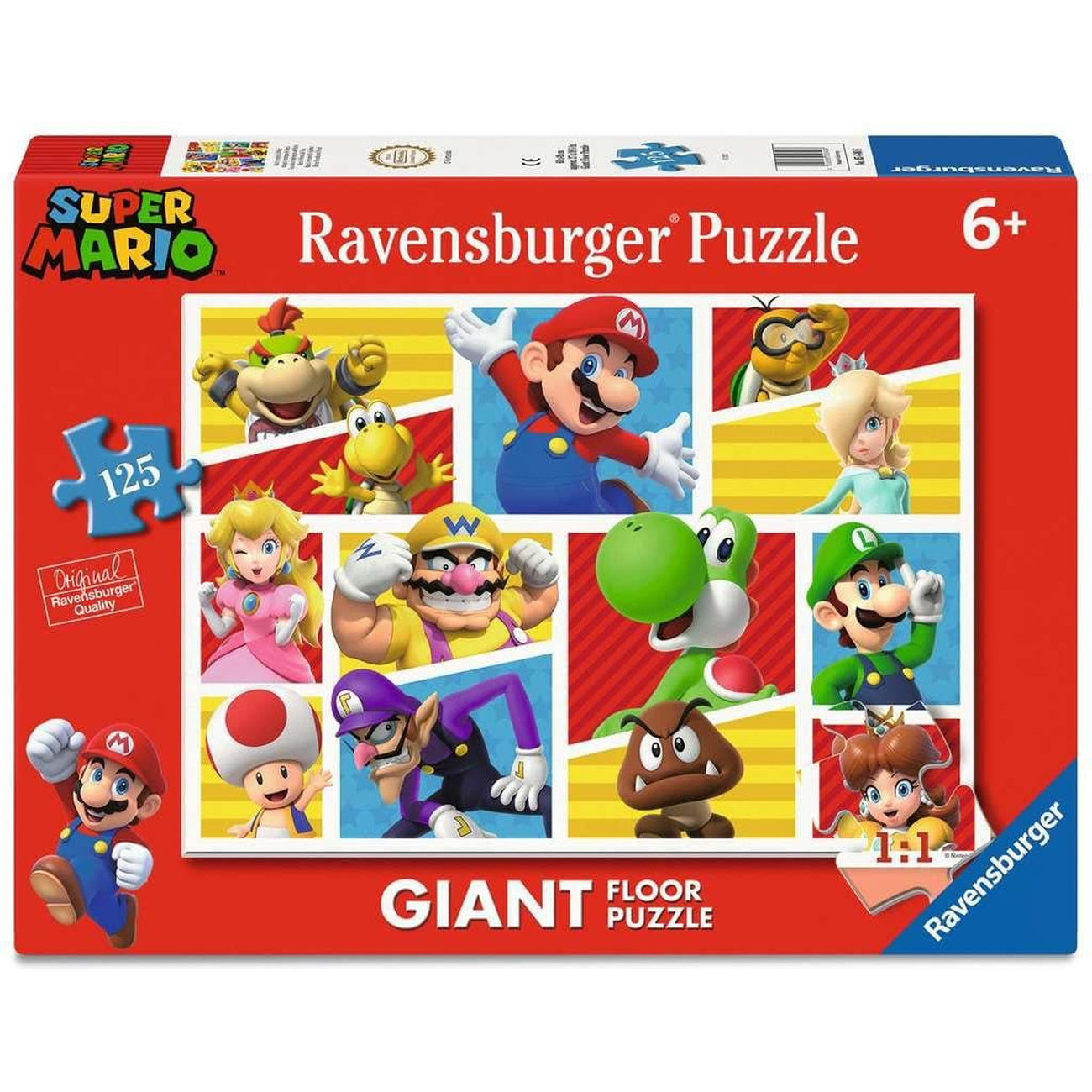 Productafbeelding Super Mario Giant Floor Puzzle Mario’s vrienden en vijanden (125 stukjes)