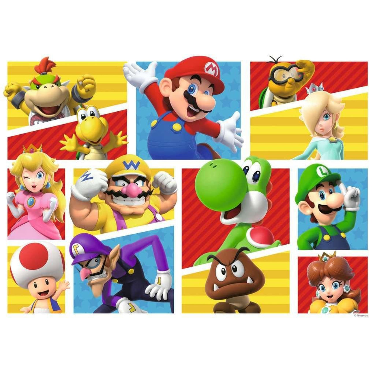 Productafbeelding Super Mario Giant Floor Puzzle Mario’s vrienden en vijanden (125 stukjes)
