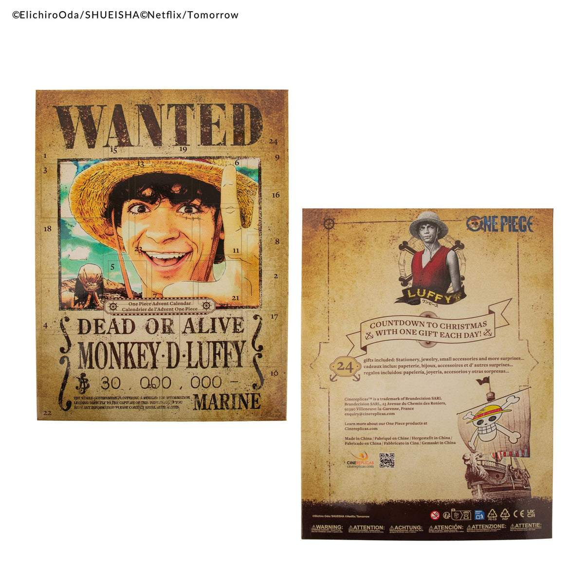 Productafbeelding One Piece Adventskalender 2025