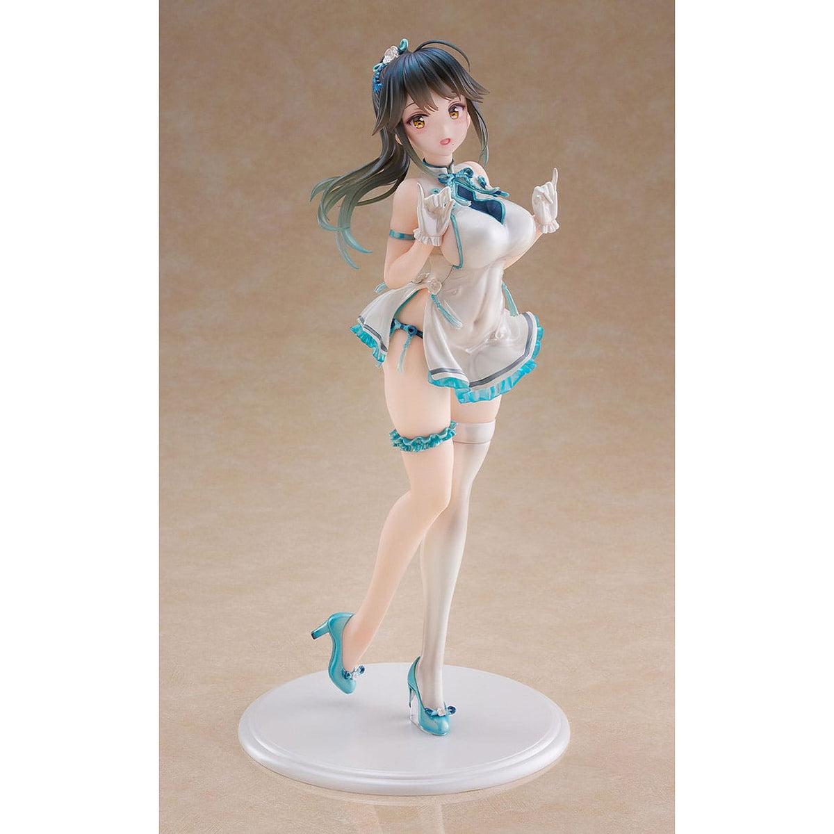 Image produit Avian Romance Pink Label 5 Statue PVC 1/6 Ponytail Girl : Qipao 29 cm