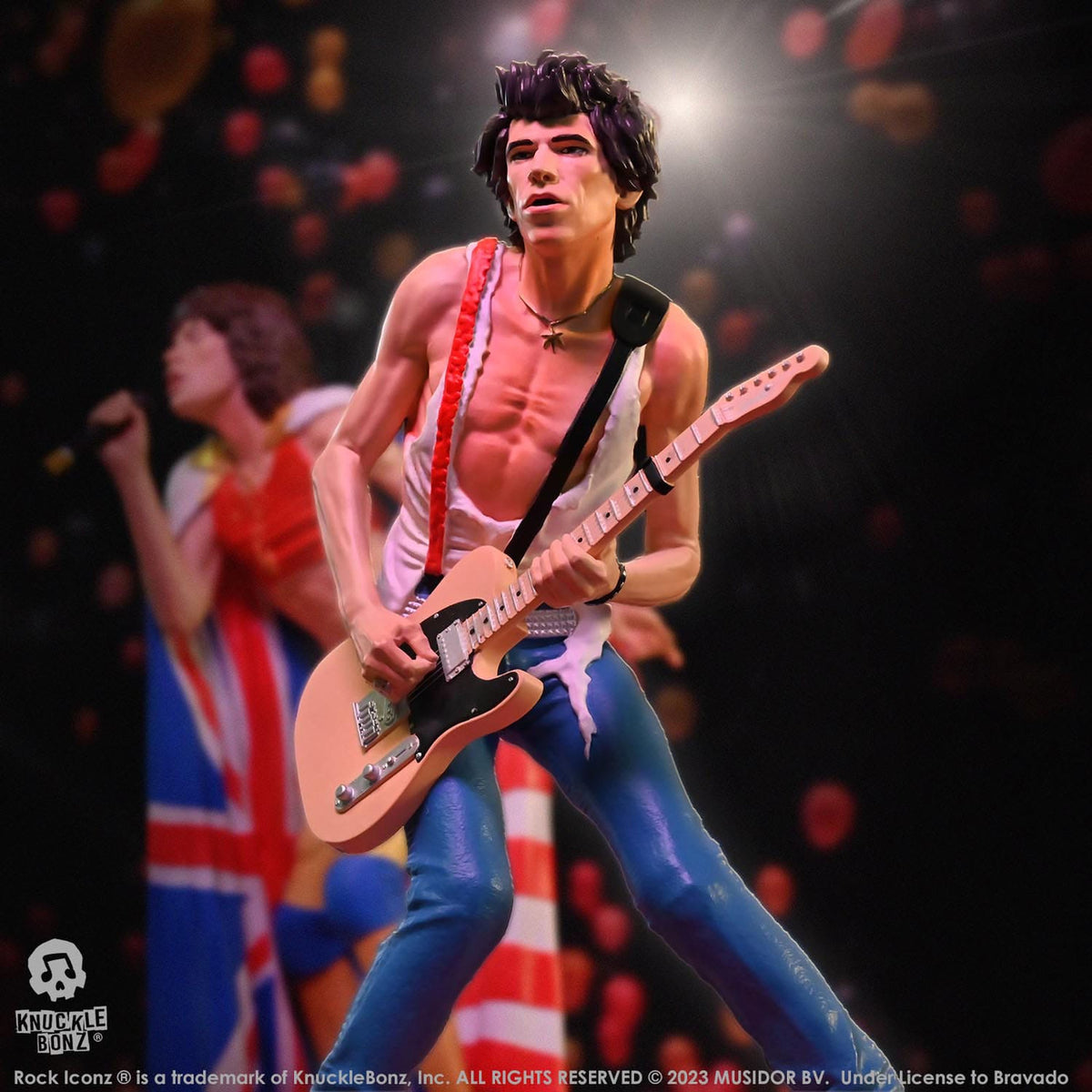 Image produit The Rolling Stones Rock Iconz Statue Keith Richards (Tattoo You Tour 1981) 22 cm