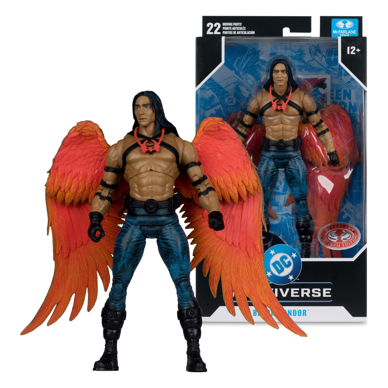 Image produit DC Multiverse figurine articulée Black Condor (DC Classic) (Red Platinum Edition) 27 cm