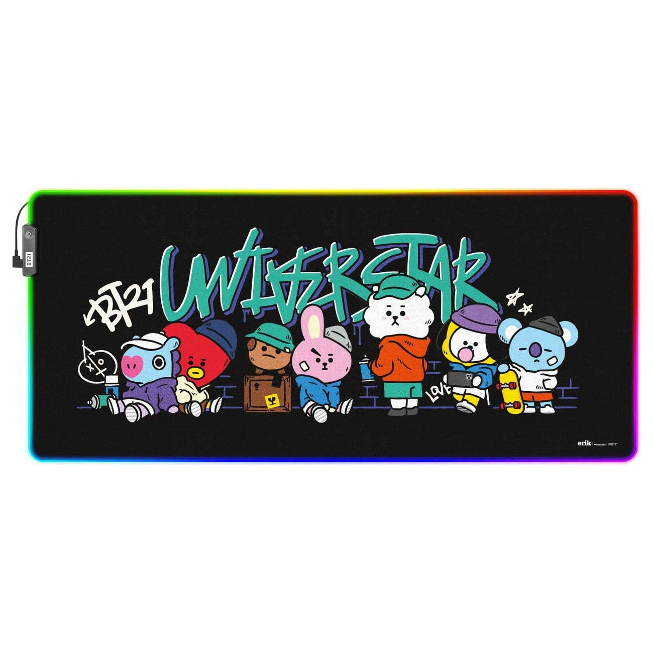 Produktbild BT21 LED XXL Mauspad 90 x 40 cm