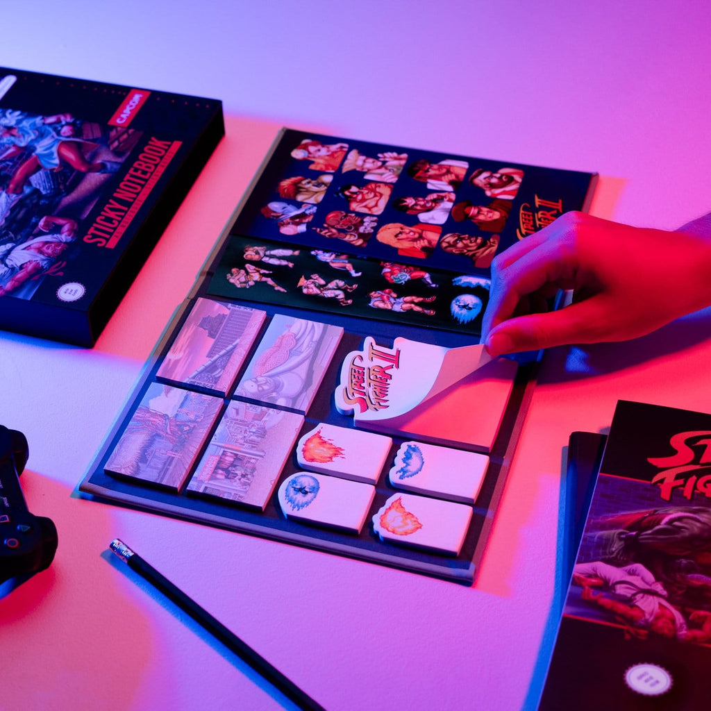 Image produit Street Fighter Carnet premium avec notes adhésives et étui A5