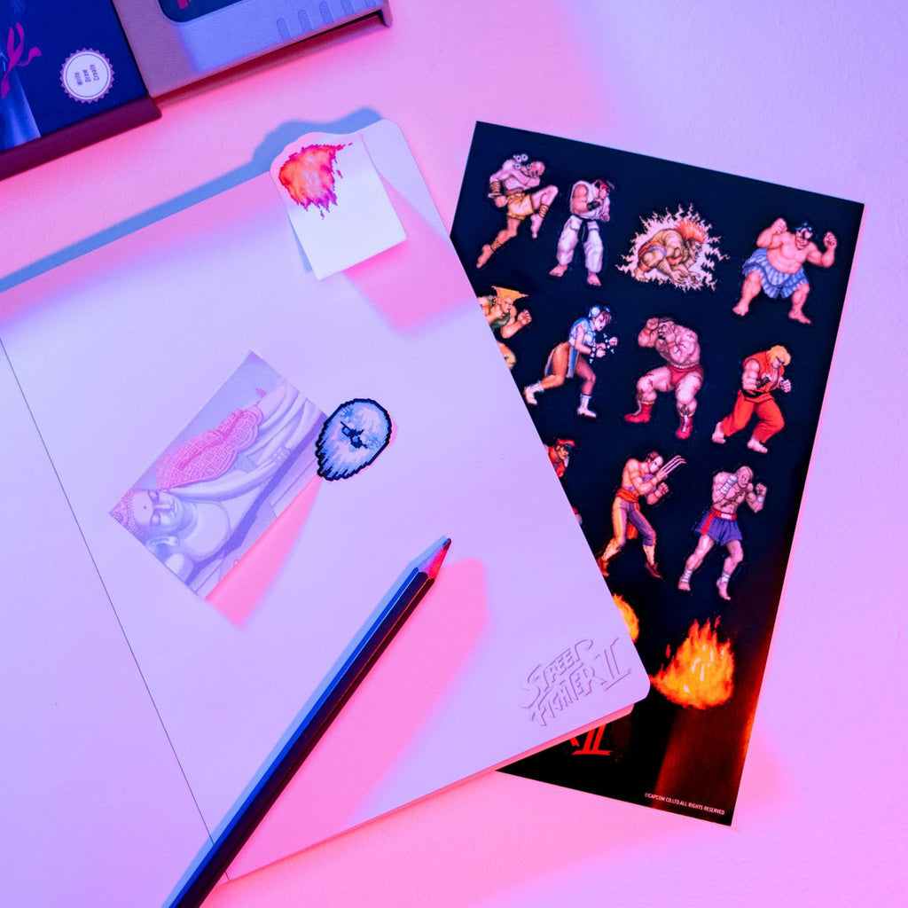 Image produit Street Fighter Carnet premium avec notes adhésives et étui A5