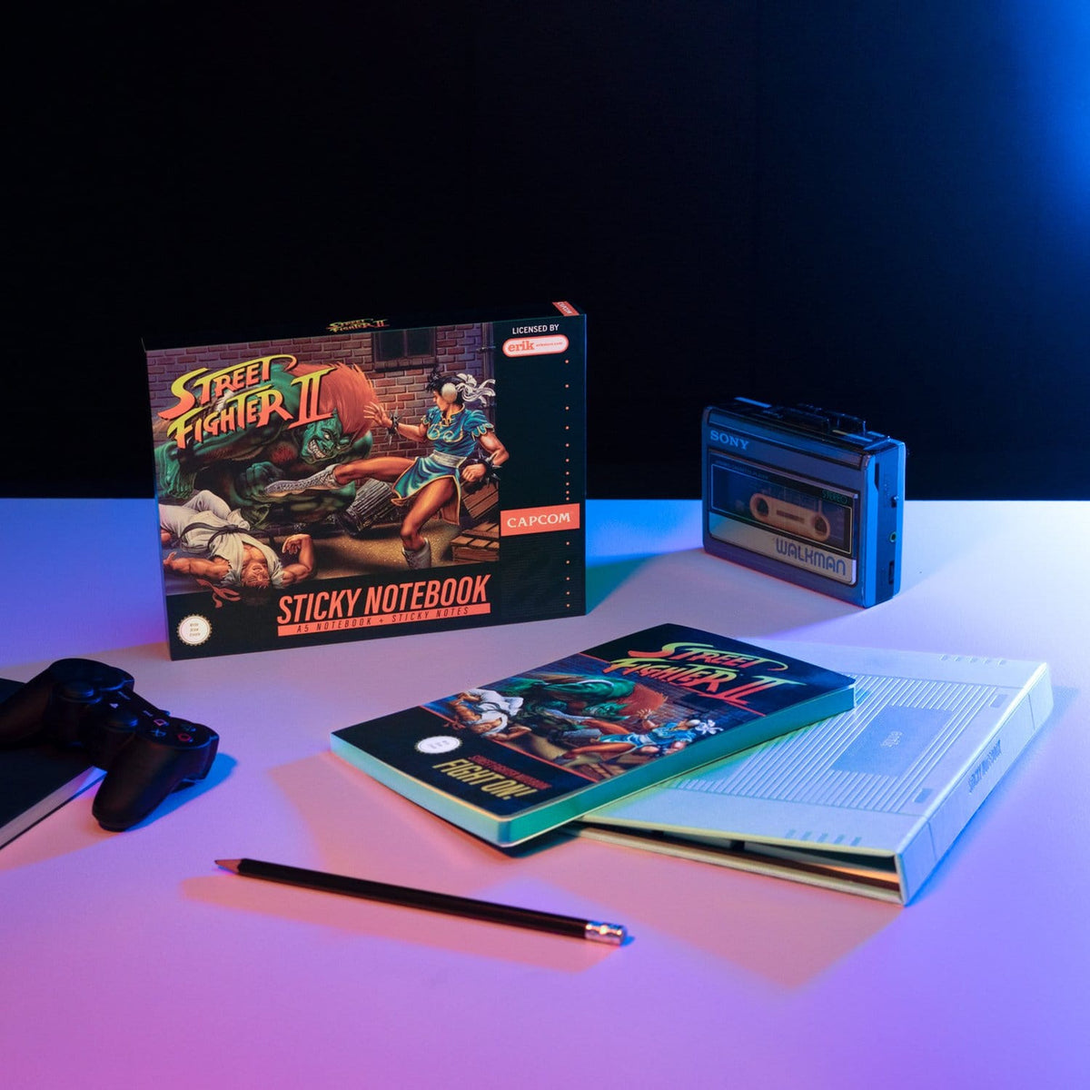 Image produit Street Fighter Carnet premium avec notes adhésives et étui A5