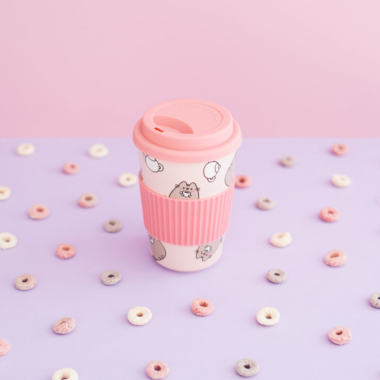 Produktbild Pusheen Keramikbecher mit Deckel 400 ml