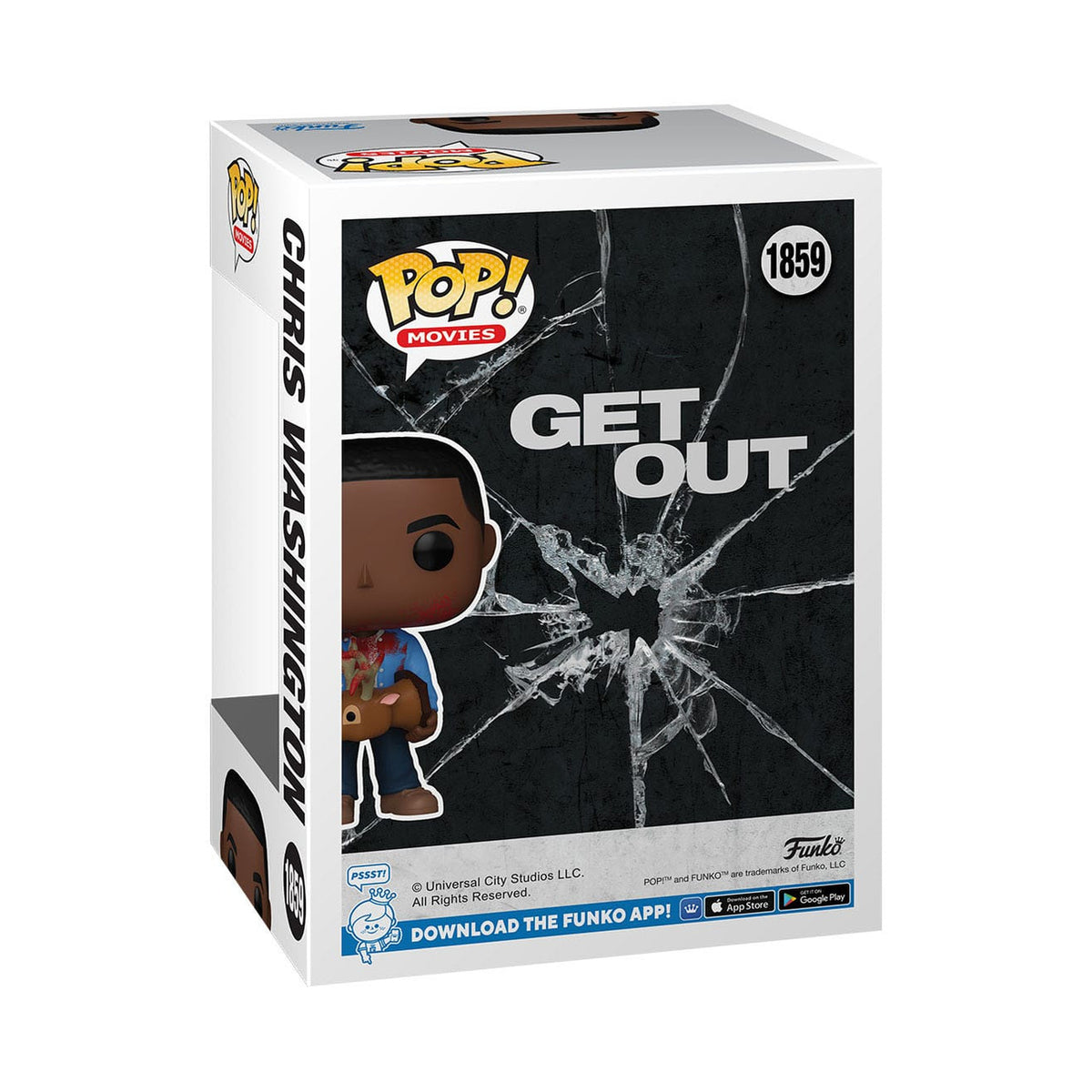Image produit Jordan Peele POP! Movies Figurine Vinyle Get Out - Chris Washington w/Deer 9 cm