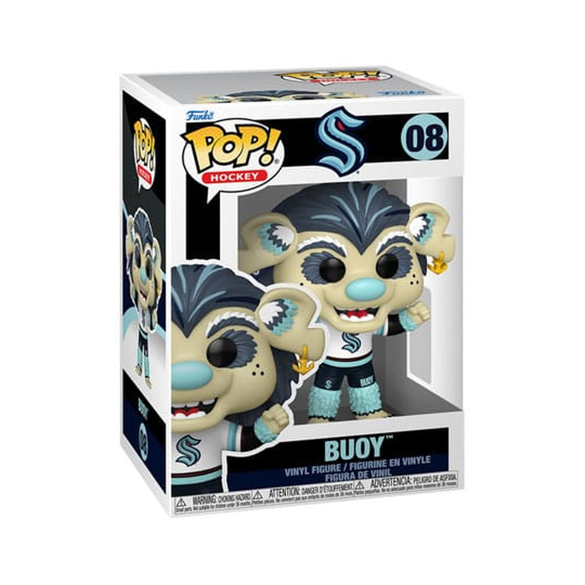 Image produit NHL POP! Figurine vinyle Mascots : Kraken - Buoy 9 cm