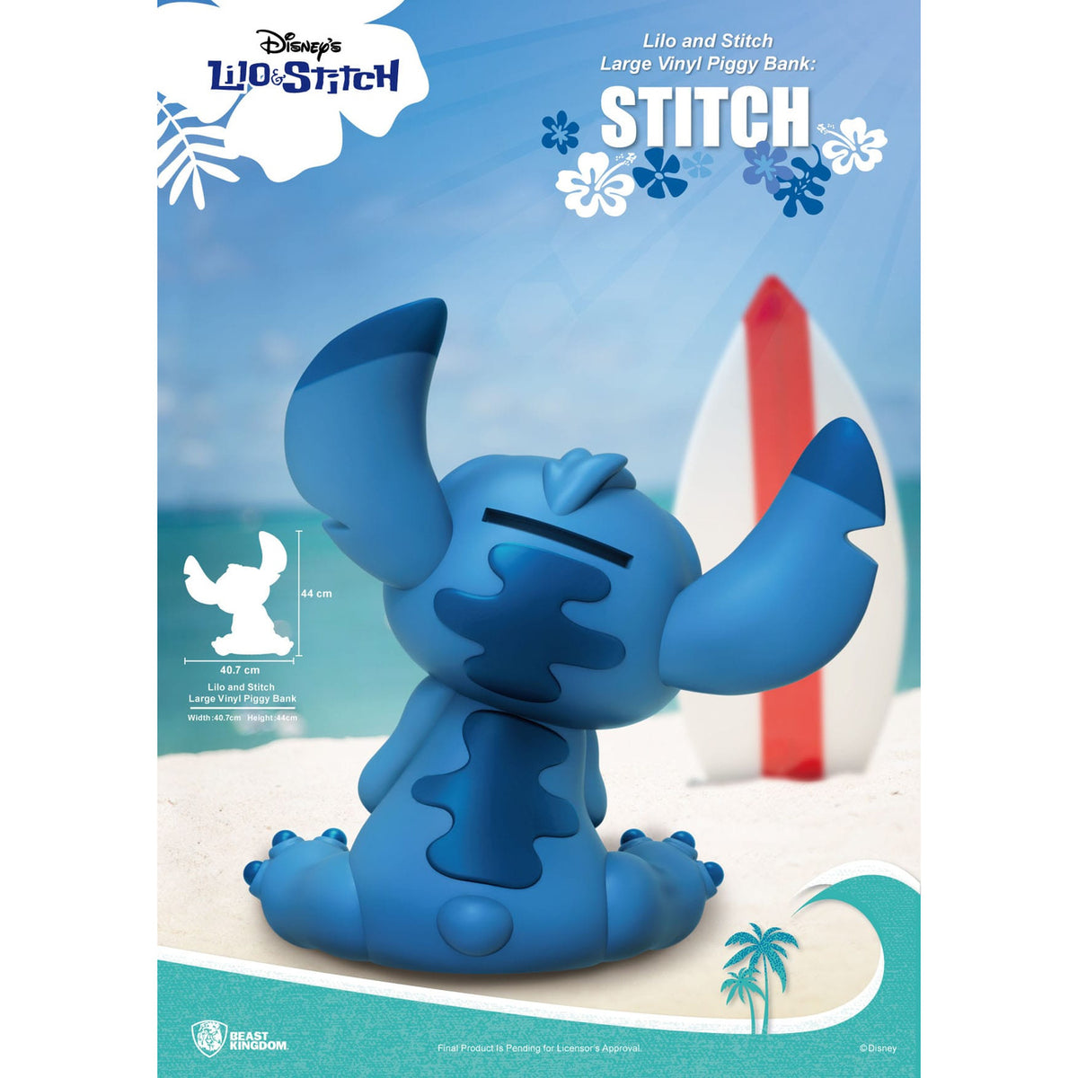 Produktbild Lilo & Stitch Piggy Vinyl Spardose Stitch 44 cm