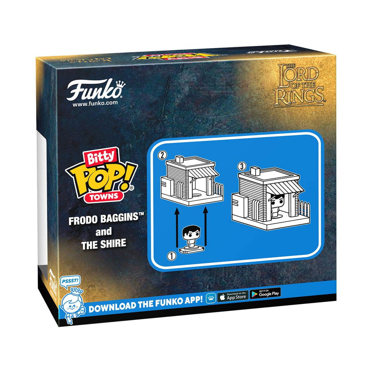 Produktbild Herr der Ringe Bitty POP! Town Vinyl Figur Frodo at Shire