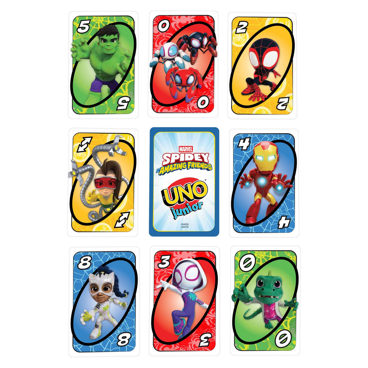 Produktbild Spidey & His Amazing Friends UNO Junior Kartenspiel