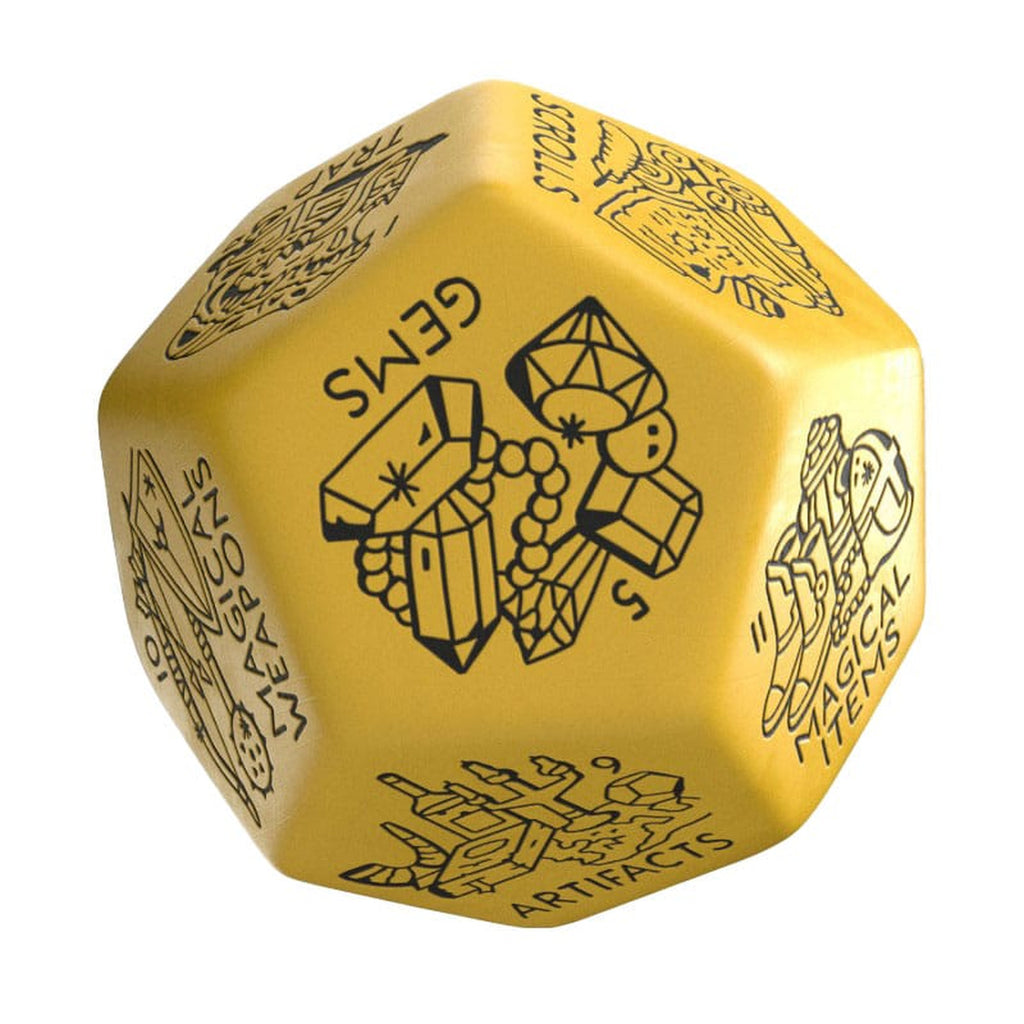 Productafbeelding Viridian Dice Jumbo Schatgenerator Dobbelsteen D12 Geel