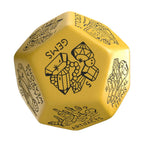 Productafbeelding Viridian Dice Jumbo Schatgenerator Dobbelsteen D12 Geel