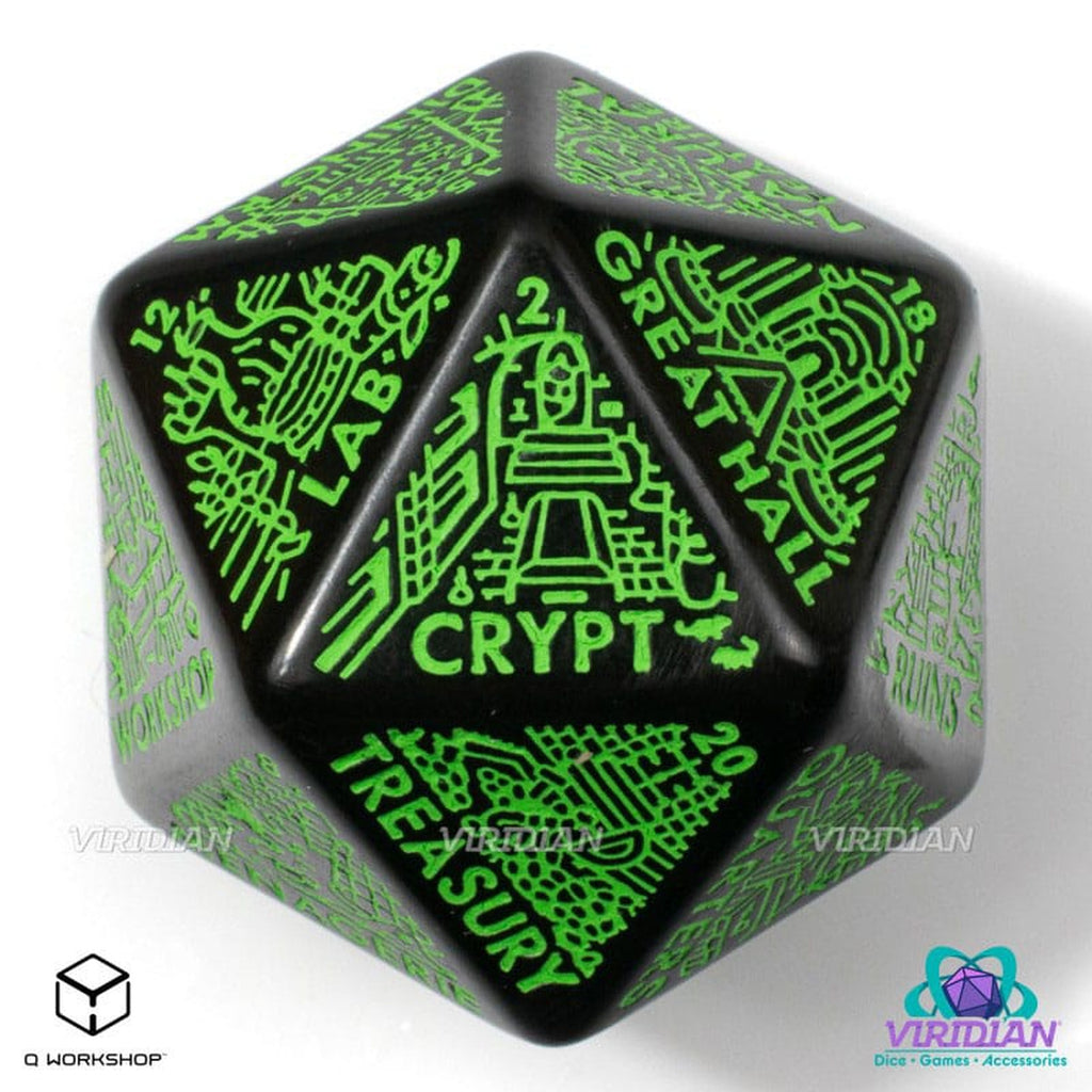 Produktbild Viridian Würfel Jumbo Würfel Dungeon Room Generator D20
