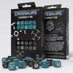 Produktbild Crosshairs Compact D6 Würfel Set Stürmisch & Schwarz (20)