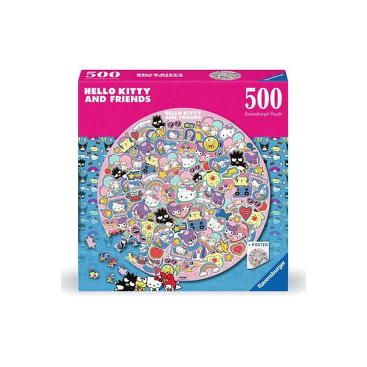 Image produit Hello Kitty and Friends Puzzle Rond (500 Pièces)