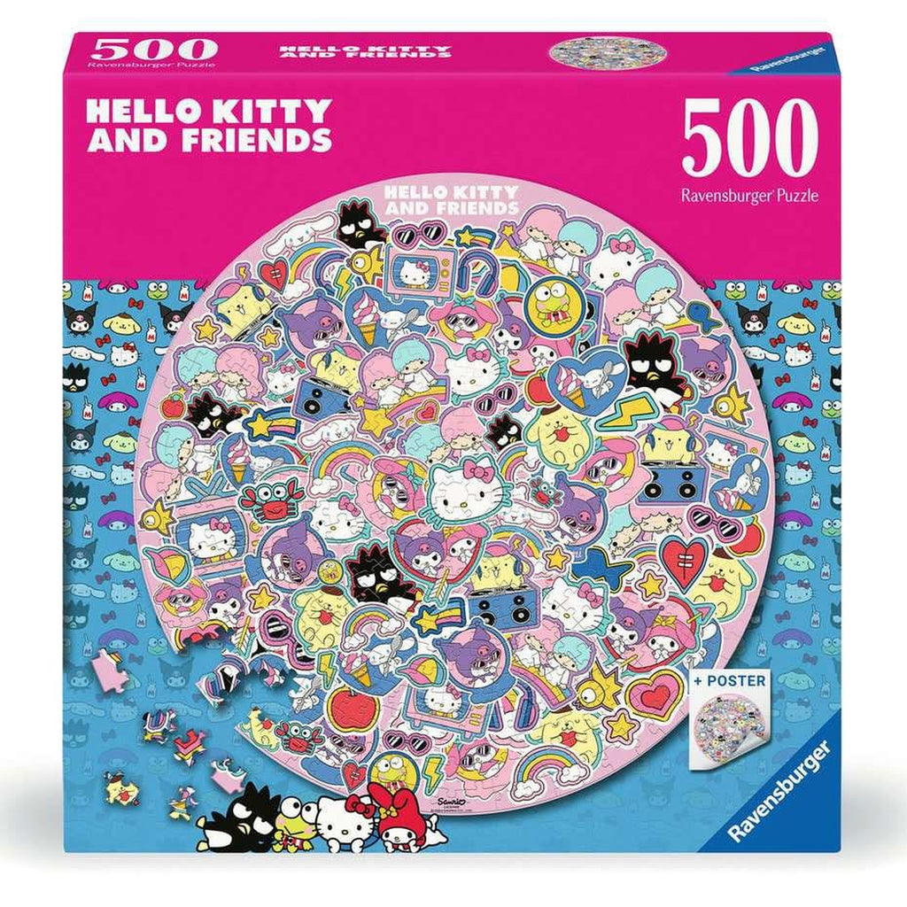 Image produit Hello Kitty and Friends Puzzle Rond (500 Pièces)