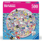 Image produit Hello Kitty and Friends Puzzle Rond (500 Pièces)