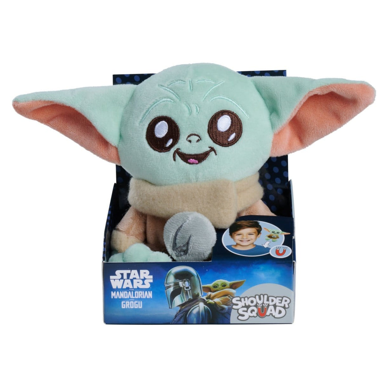 Produktbild Star Wars Mandalorian Grogu Schulter-Plüschfigur 13 cm