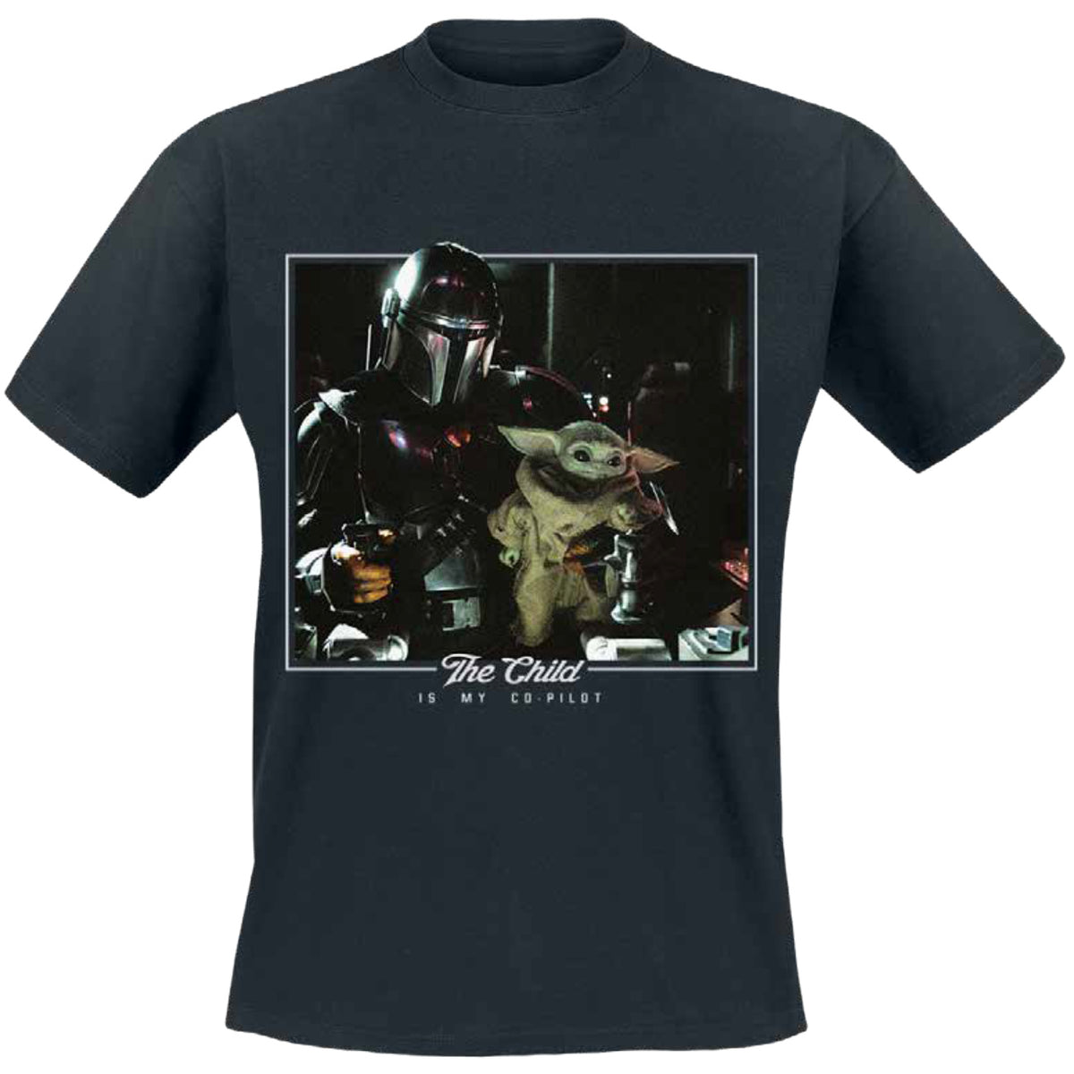 Image produit The Child is My Co-Pilot T-shirt noir - Star Wars The Mandalorian